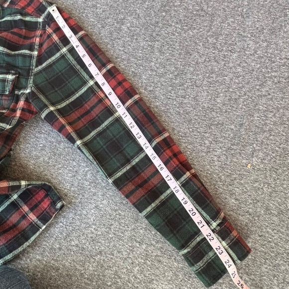 H&M LOGG Mens/Womens Plaid 100% Cotton Flannel Button Down S Outdoor Chores - Picture 12 of 12